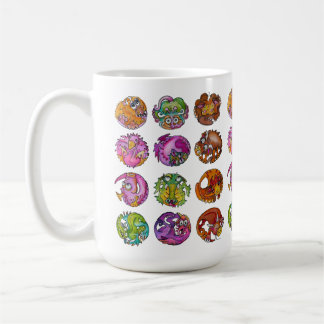 Playful Imaginary Creatures Coffee Mug