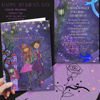 Playful International Women’s Day Celebration Card