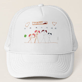 Playful Kids Doodle Friendship Baseball Cap