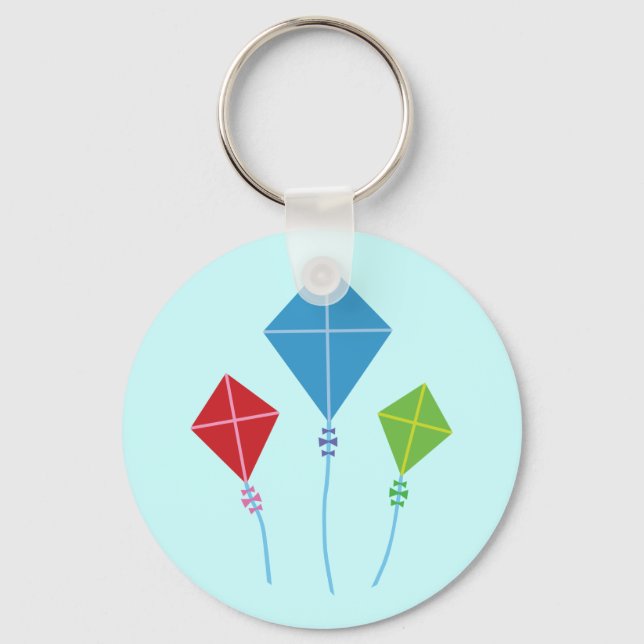 Playful Kites Key Ring (Front)