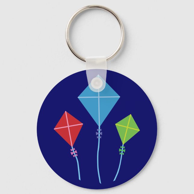 Playful Kites Key Ring (Front)