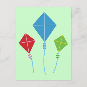 Playful Kites Postcard
