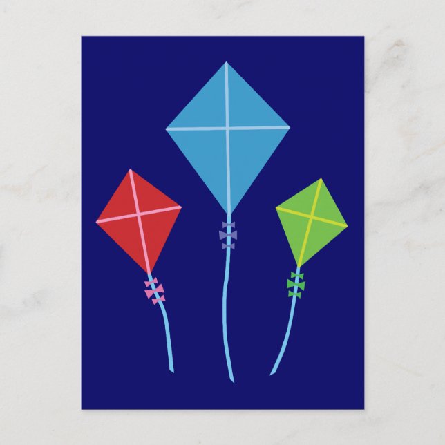 Playful Kites Postcard (Front)