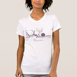Playful Kitten Ladies Scoop Tee