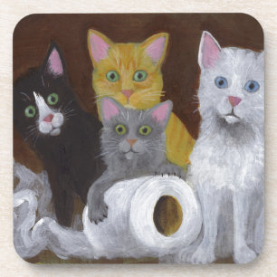 Playful Kittens Coaster