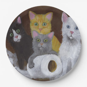 Playful Kittens Paper Plate