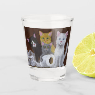 Playful Kittens Shot Glass