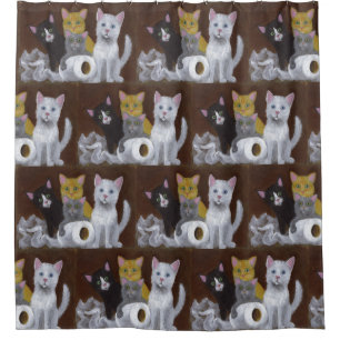 Playful Kittens Shower Curtain