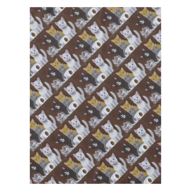 Playful Kittens Tablecloth (Front)