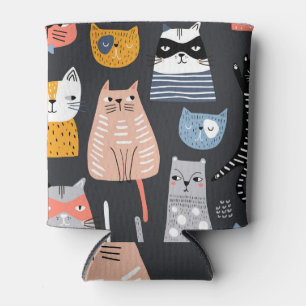 Playful Kittens: Whimsical Weaves Can Cooler