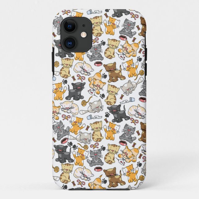 Playful Kitty Cats Case-Mate iPhone Case (Back)