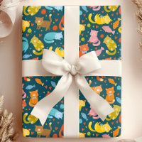 Playful Kitty & Fish Cat Lover's