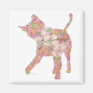 Playful Kitty in pINK Magnet