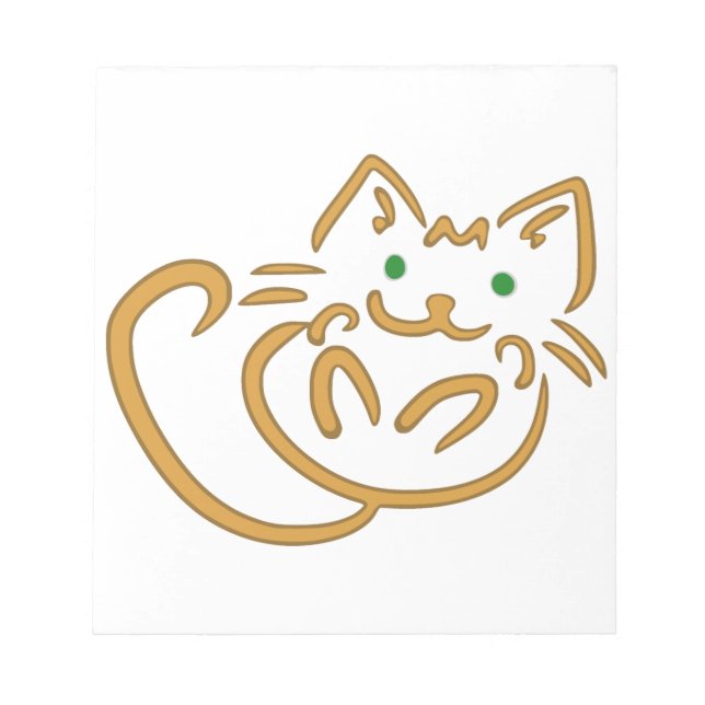 Playful Kitty Notepad (Front)