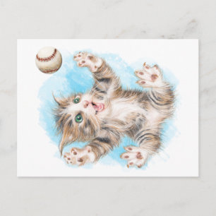 Playful Kitty Postcard