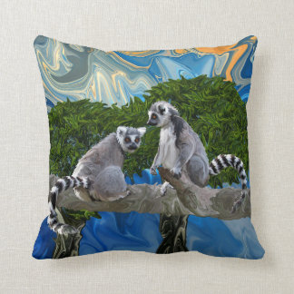 Playful Lemur-ick Cushion