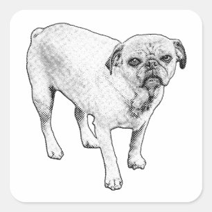 Playful Manga Dotted Sticker For Creative Surfaces