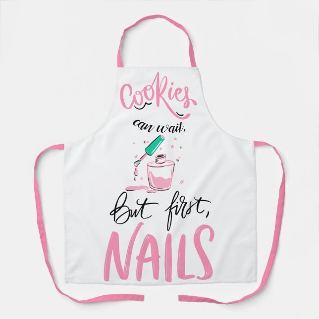 Playful Manicure Stylist Apron (Front)