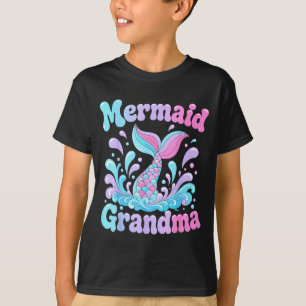Playful mermaid tail with water splashes design  T-Shirt