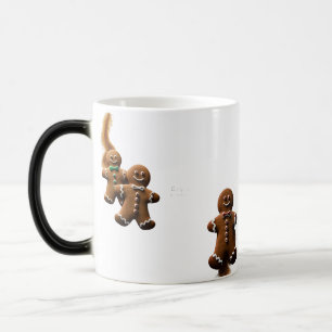 Playful Minimalist Gingerbread Spice  Magic Mug