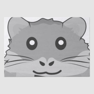 Playful Minimalist Hamster Tissue Paper