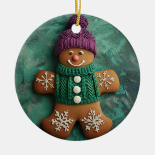 Playful Modern Art, Christmas Ceramic Tree Decoration