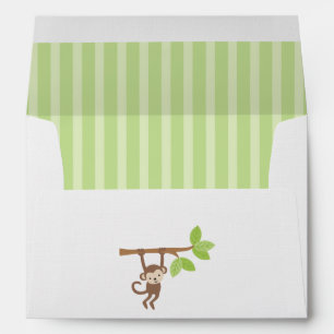 Playful Monkey Birthday Party Envelopes