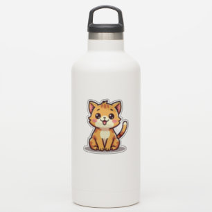 Playful Orange Tabby Kitten – Chibi Style