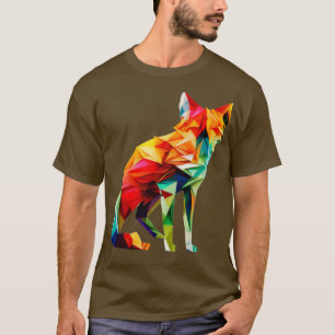Playful Origami Fox  T-Shirt