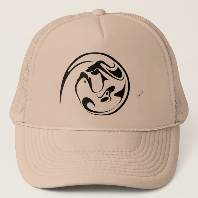 Playful Otter Trucker Hat (Front)