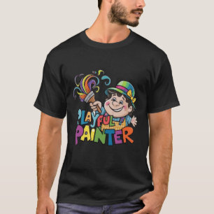 👕🎨 Playful Painter Dark T-Shirt 🎨👕
