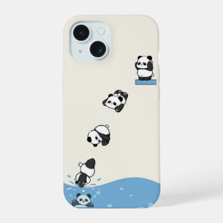 Playful Panda Dive – Cartoon Animal Phone Case