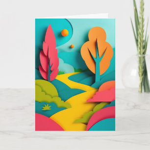 Playful Paper Path Summer Card