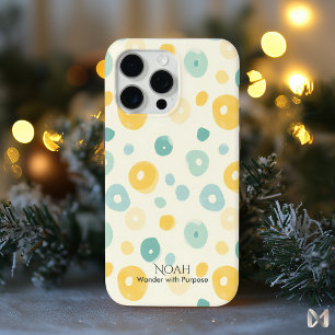 Playful Pastel Abstract - Minimalist Dot iPhone 15 Pro Max Case