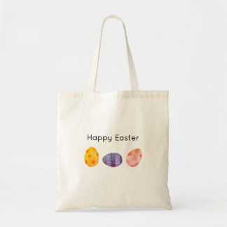 Playful Pastel Easter Eggs Happy Easter Tote Bag
