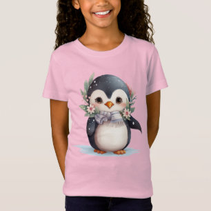 Playful Penguin Christmas Kids’ Shirt – Cute Xmas
