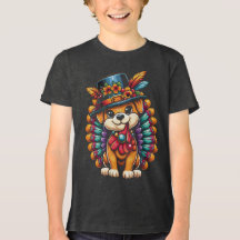 Playful Pet Turkey Costume T-Shirt Design