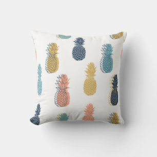 Playful Pineapple Pattern Cushion