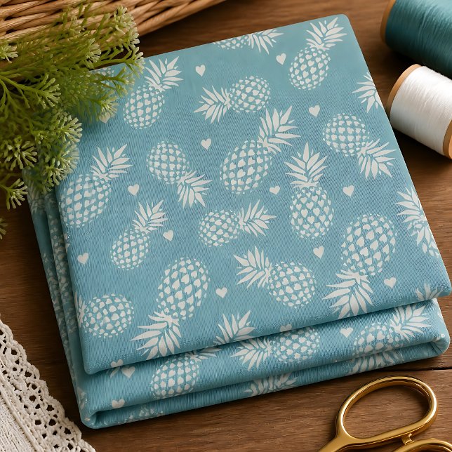 Playful Pineapple Pattern Fabric (Creator Uploaded)