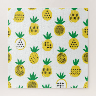 Playful Pineapples: Kid-Friendly Vintage Jigsaw Puzzle