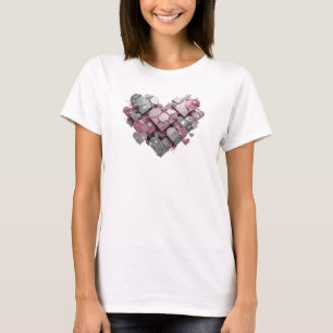 Playful Pink ABSTRACT ART Artistic Motif T-Shirt