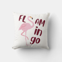 Playful Pink Flamingo Typography Art