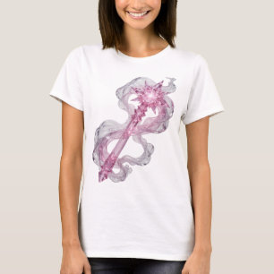 Playful Pink PINK CRYSTAL WAND 3D Text Art T-Shirt