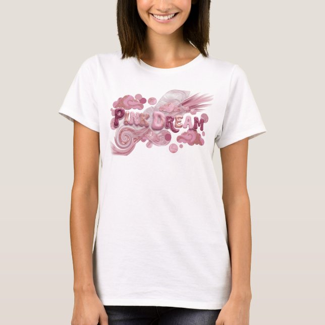Playful Pink PINK DREAM Graphic Tee (Front)