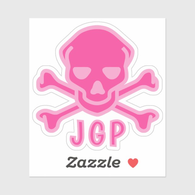 Playful Pink Skull Crossbones Infant (Sheet)