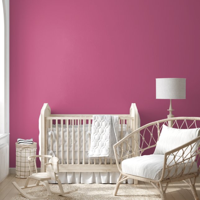 Playful Pink Solid Colour  Wallpaper (Kids)