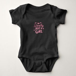 "Playful Pink Statement" Baby Bodysuit