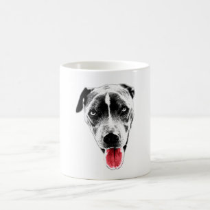 Playful Pit Mix Red Tongue Coffee Mug