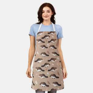 Playful Platypus Pattern Apron