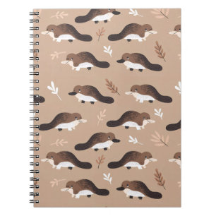 Playful Platypus Pattern Notebook